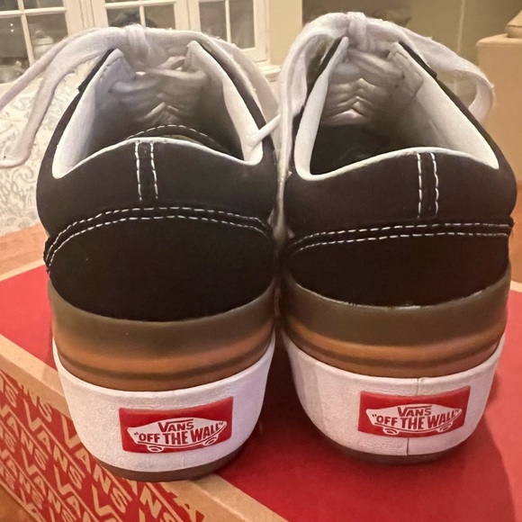 Vans Old School Stacked ‘Black White Gum’ Women Size 8.5 Men Size 7 EUC - Picture 3 of 6